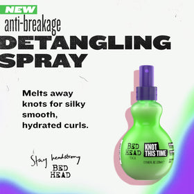 TIGI Bed Head spray nozzle close-up demonstrating even mist application