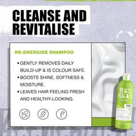 TIGI Bed Head duo in bathroom lifestyle for salon-quality at home
