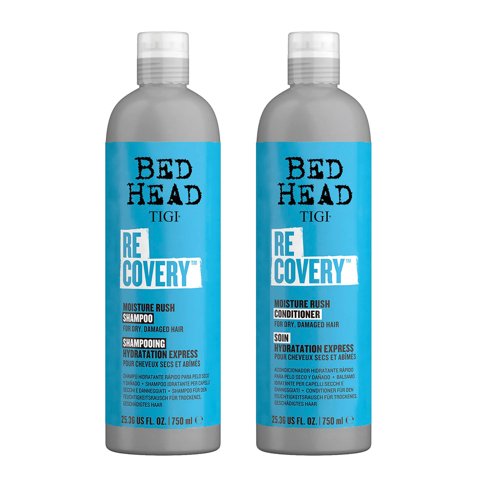 TIGI Bed Head front packaging showing bottles and easy-identify labels for quick selection