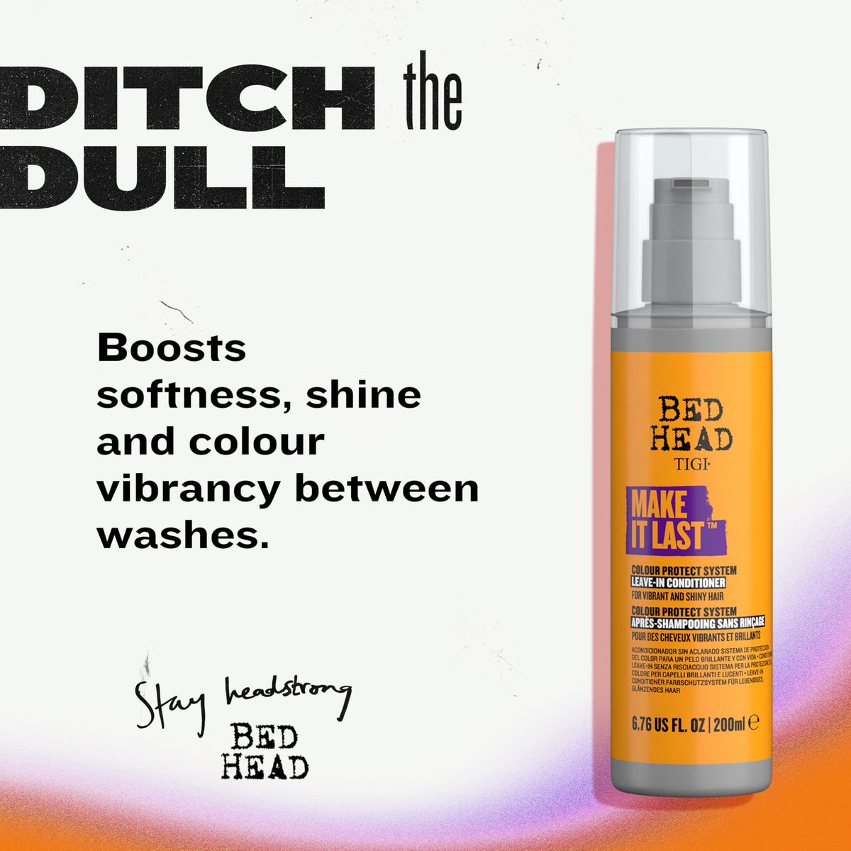 TIGI Bed Head spray nozzle close-up demonstrating fine mist for even product distribution