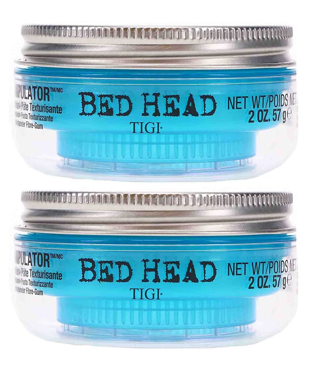 TIGI Bed Head applied by hands styling spikes showing easy reworkable hold benefit