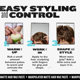 TIGI Bed Head styled short hair showing textured spiky hold and natural matte look