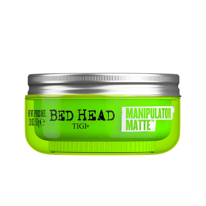 TIGI Bed Head front jar view showing product branding and compact size benefit