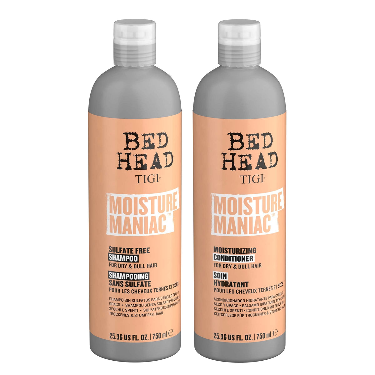 TIGI Bed Head pump dispense close-up showing product texture and ease
