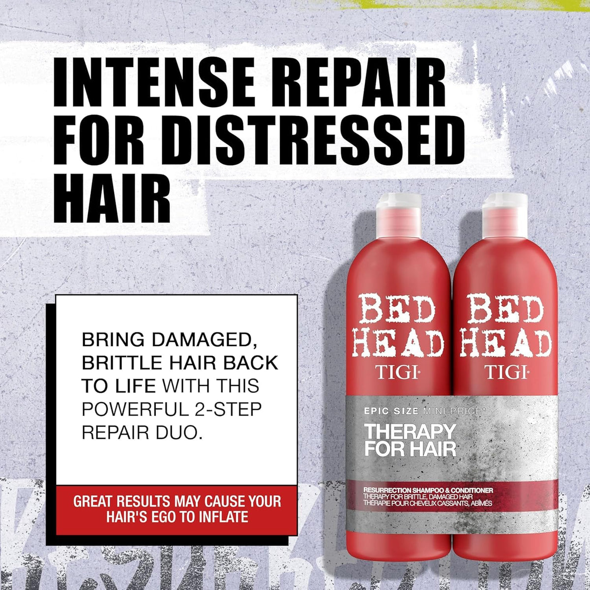 TIGI Bed Head pump cap detail for easy dispensing and controlled use