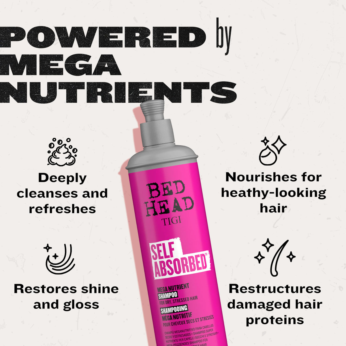 TIGI Bed Head conditioned ends detail showing reduced frizz and softness