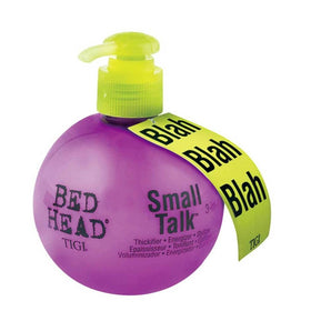 TIGI Bed Head texture in hand illustrating lightweight cream that boosts volume and ease of styling