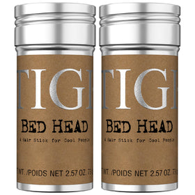 TIGI Bed Head front packaging showing two wax sticks for travel convenience