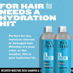 TIGI Bed Head close-up of creamy conditioner texture demonstrating rich hydration