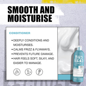 TIGI Bed Head in shower use illustrating easy application and moisture