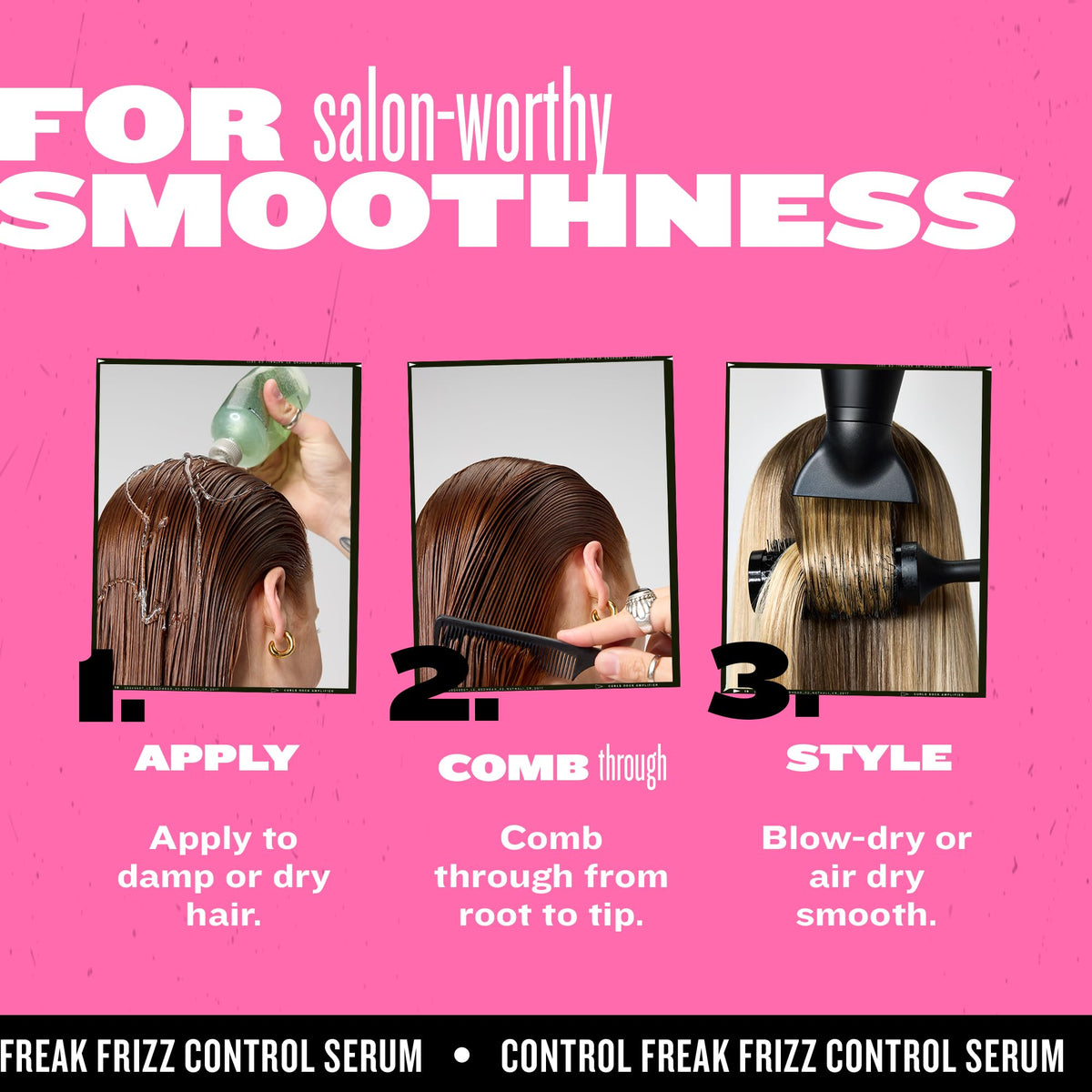 TIGI Bed Head bottle beside hair dryer and brush to show styling compatibility