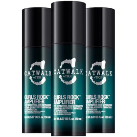 TIGI Catwalk next to a hand for scale showing 5.07 oz tube size clarity