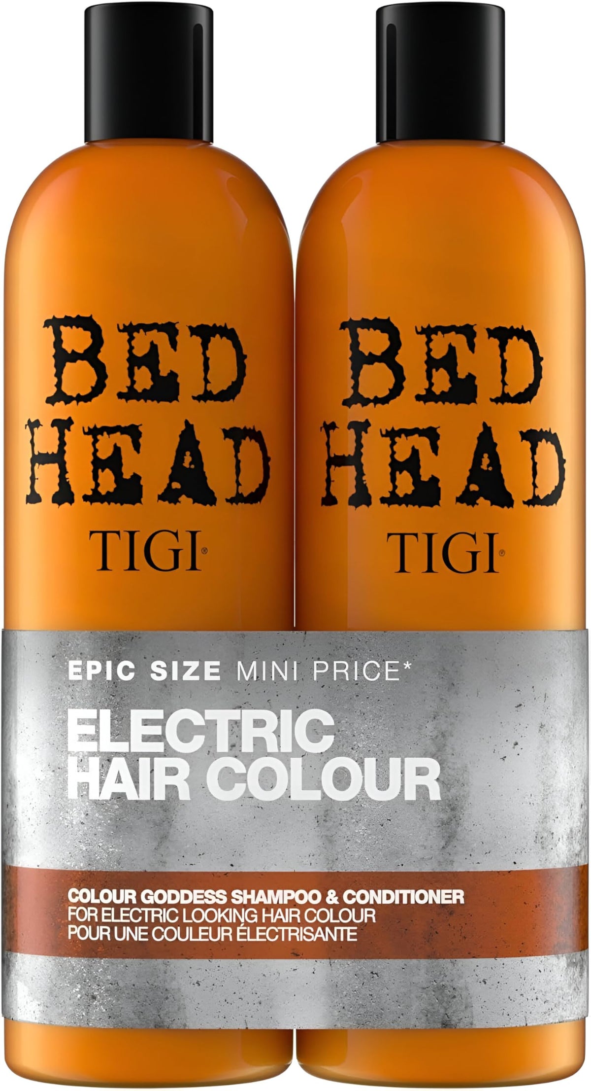 TIGI Colour Goddess front packaging showing duo for long-lasting color