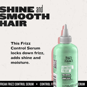 TIGI Bed Head in-hands applying serum to damp hair for easier blow-drying