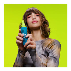 TIGI product label highlighting Dead Sea Salt ingredient benefits