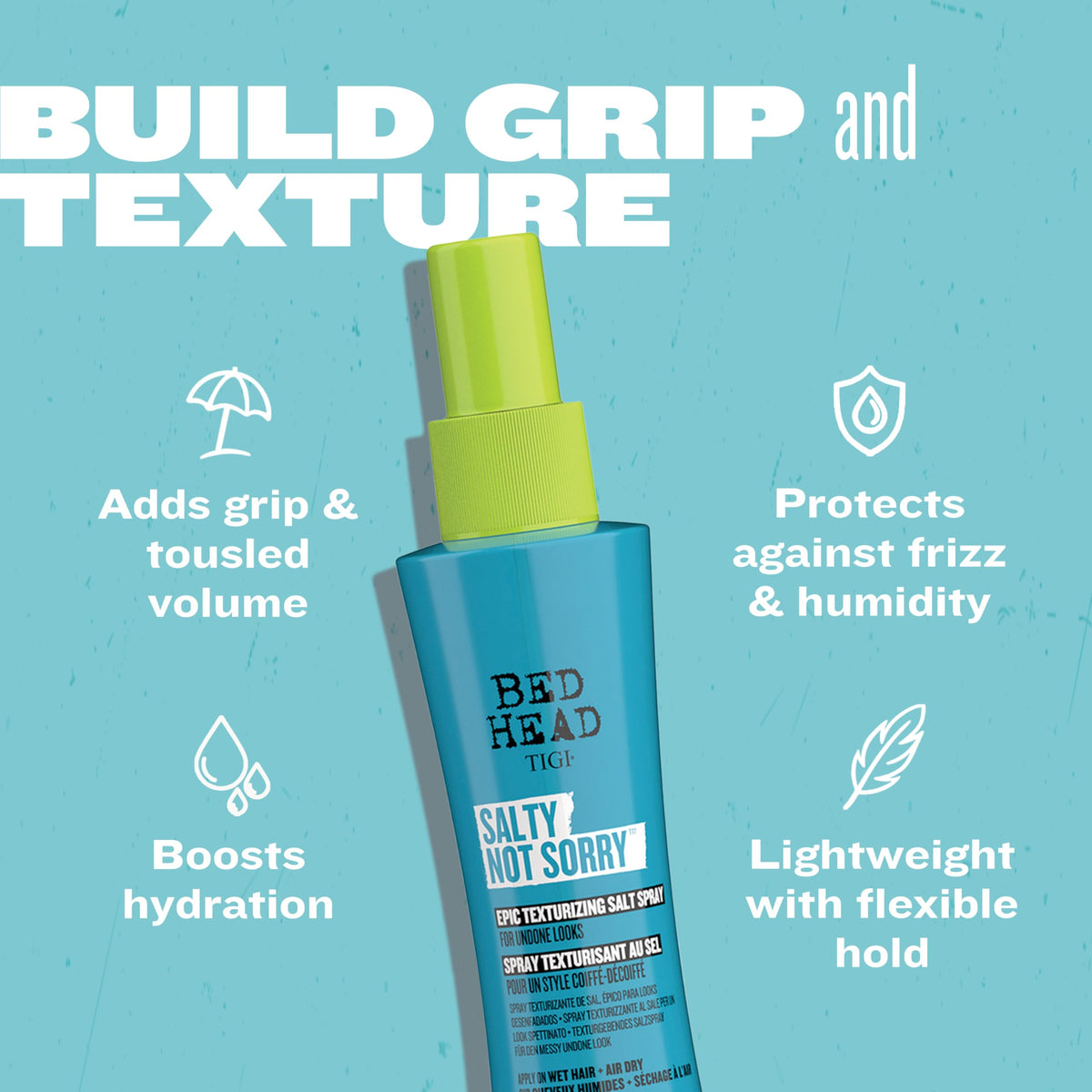 TIGI close-up of textured hair showing enhanced grip and definition