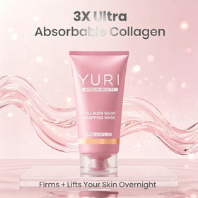 Tiglowa YURI applied on face demonstrating overnight wrap comfort