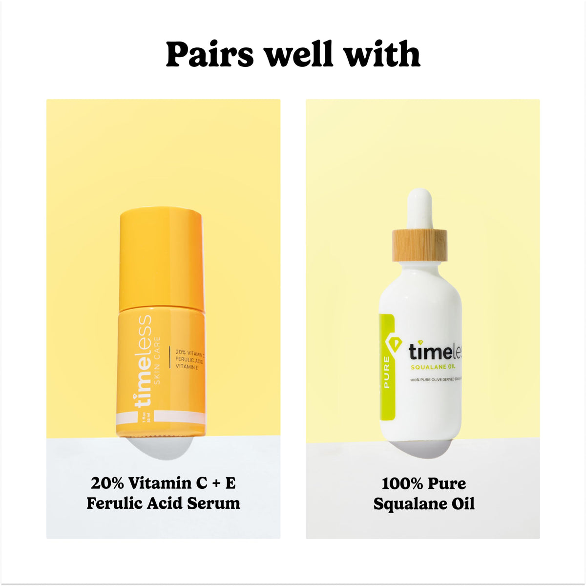 Timeless Skin Care on bathroom vanity showing daily routine ease and style