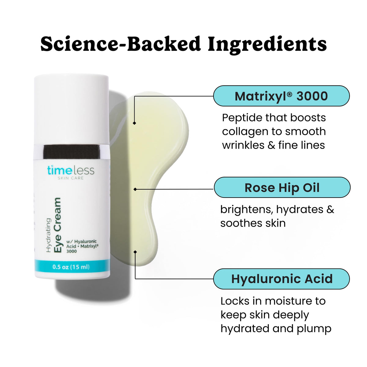 Timeless Skin Care open pump dispensing controlled amount for easy use