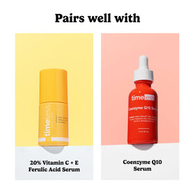 Timeless Skin Care applying serum on hand demonstrating fast absorption