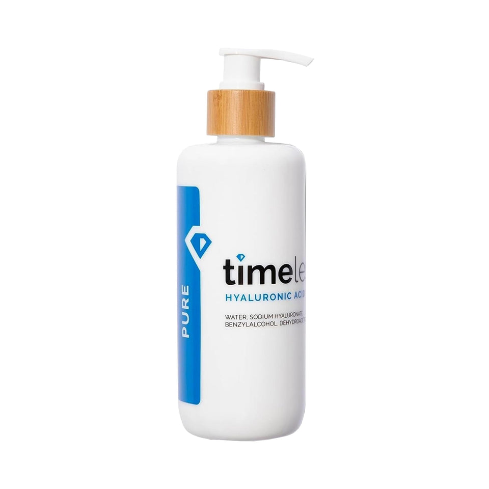 Timeless Skin Care front label showing clean packaging and product name