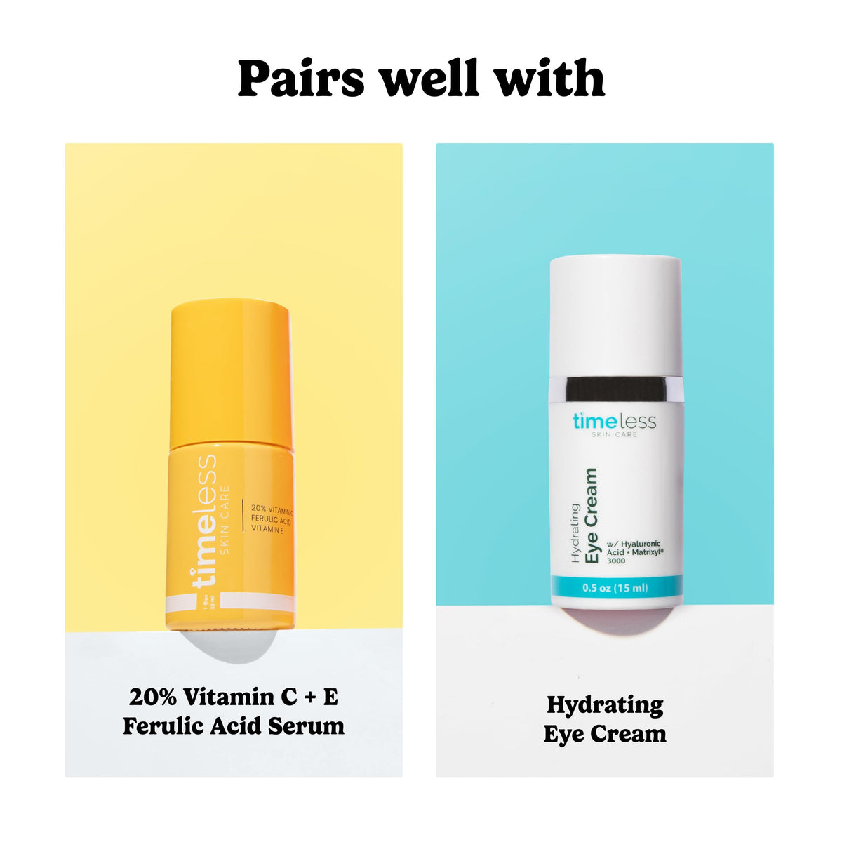 Timeless Skin Care illustrative before and after skin texture improvement benefit