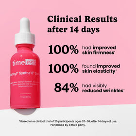 Timeless Skin Care close-up of serum texture highlighting lightweight absorption