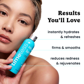 Timeless Skin Care bottle by sink lifestyle shot for convenient daily use