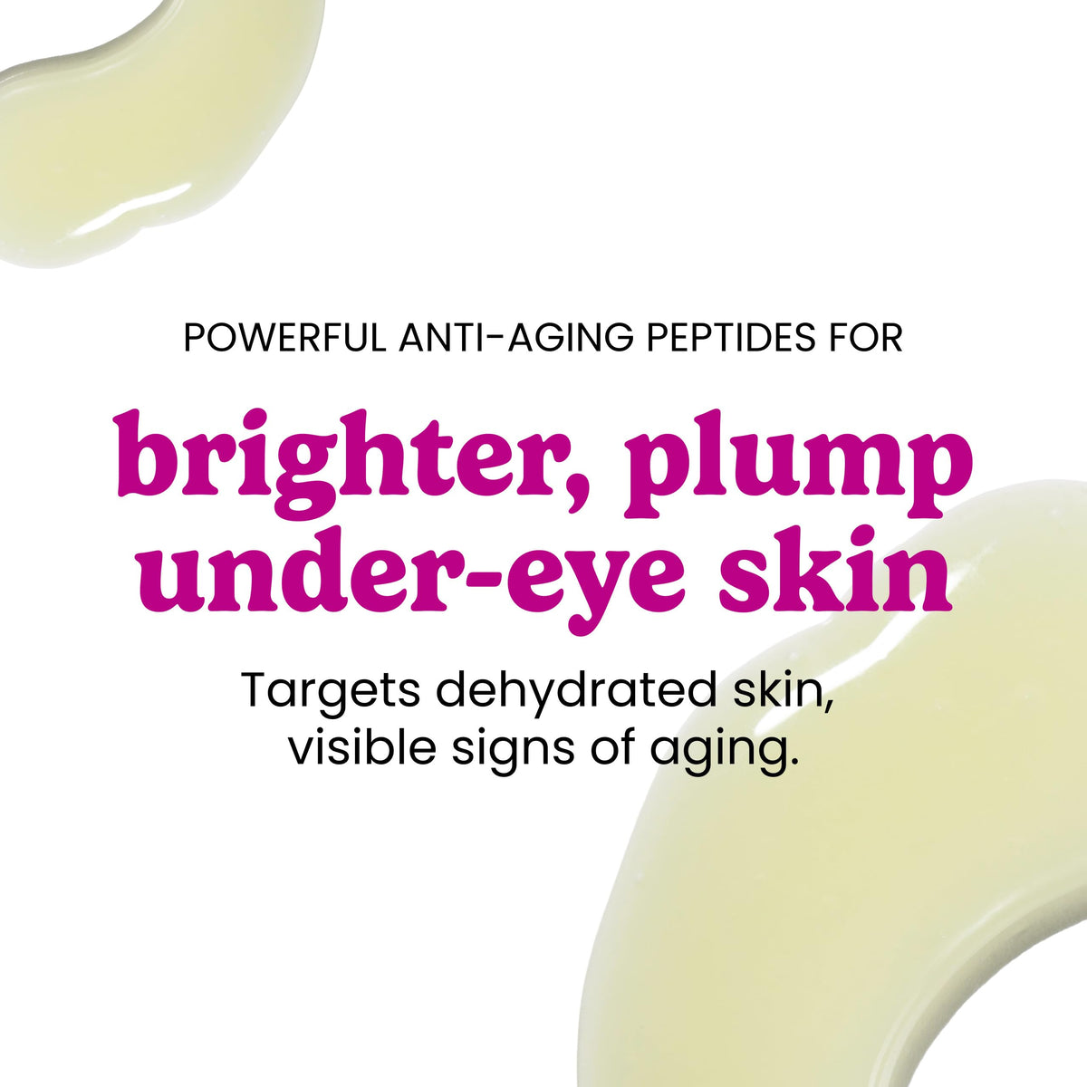 Timeless Skin Care cream on fingertip ready for gentle under-eye application