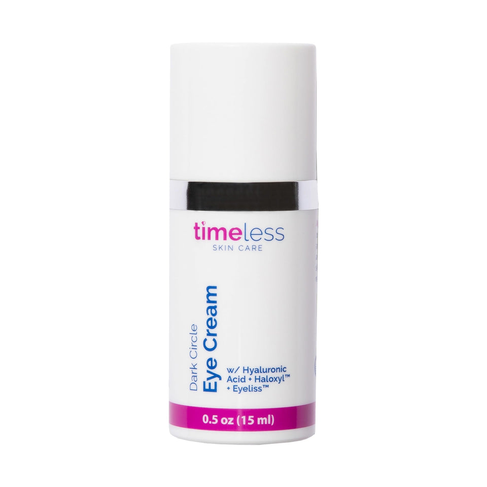 Timeless Skin Care front packaging showing product and branding, conveys clarity