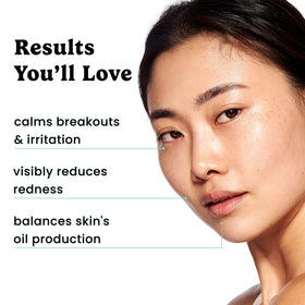 Timeless Skin Care clear serum on fingertip displaying thin texture for fast absorption