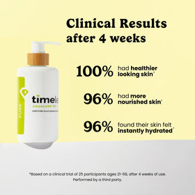 Timeless Skin Care oil texture on skin showing lightweight absorption and smooth finish