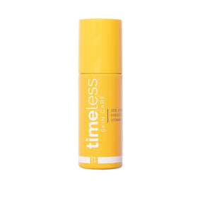 Timeless bottle front view showing branding and size, promoting clear ingredient focus