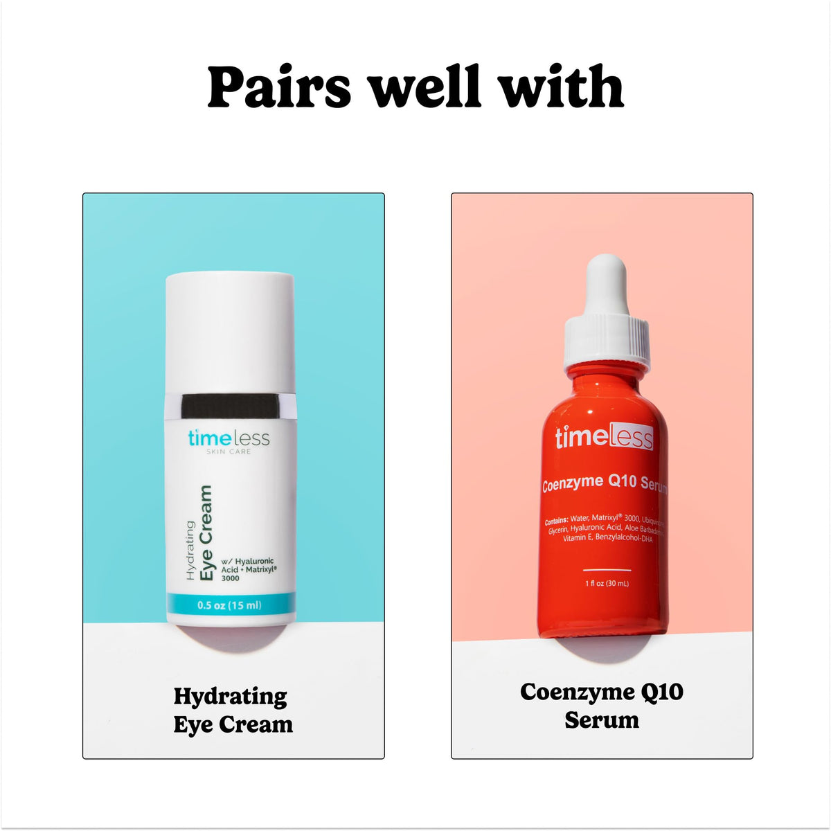 Timeless Skin Care on bathroom shelf staged for daily routine convenience