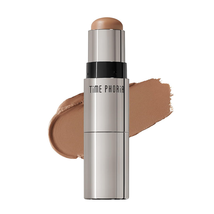 TIMEPHORIA front packaging showing dual-ended contour stick and branding for easy travel