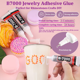 TINKRSTUFF B7000 glue tube with precision nozzle for accurate clear adhesion of gems