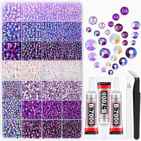 TINKRSTUFF front package box showing full rhinestone kit and accessories for instant crafting