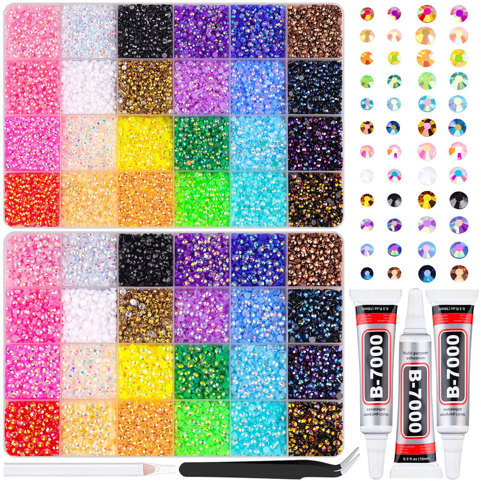 TINKRSTUFF front packaging showing contents and colorful gems benefit organized supply