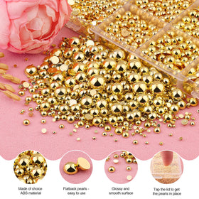 TINKRSTUFF nail art embellished with pearls showing fine-detail design benefit