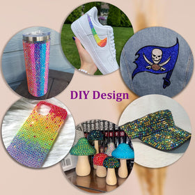 TINKRSTUFF tweezers and pickup pen ready for precise gem placement and accurate application