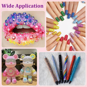 TINKRSTUFF rhinestones applied on fabric demonstrating decorative craft possibilities