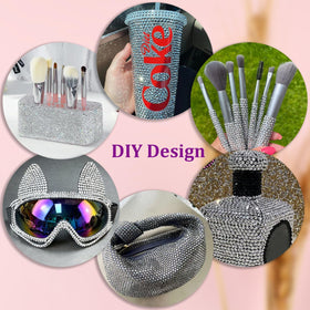 TINKRSTUFF tweezers and wax pickup pen shown to place rhinestones precisely and reduce errors
