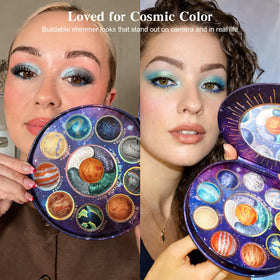Tintark gift box styling presenting palette as ready-to-give galaxy-themed present