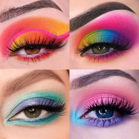Tintark close-up swatches across arm displaying highly pigmented rainbow colors and finishes