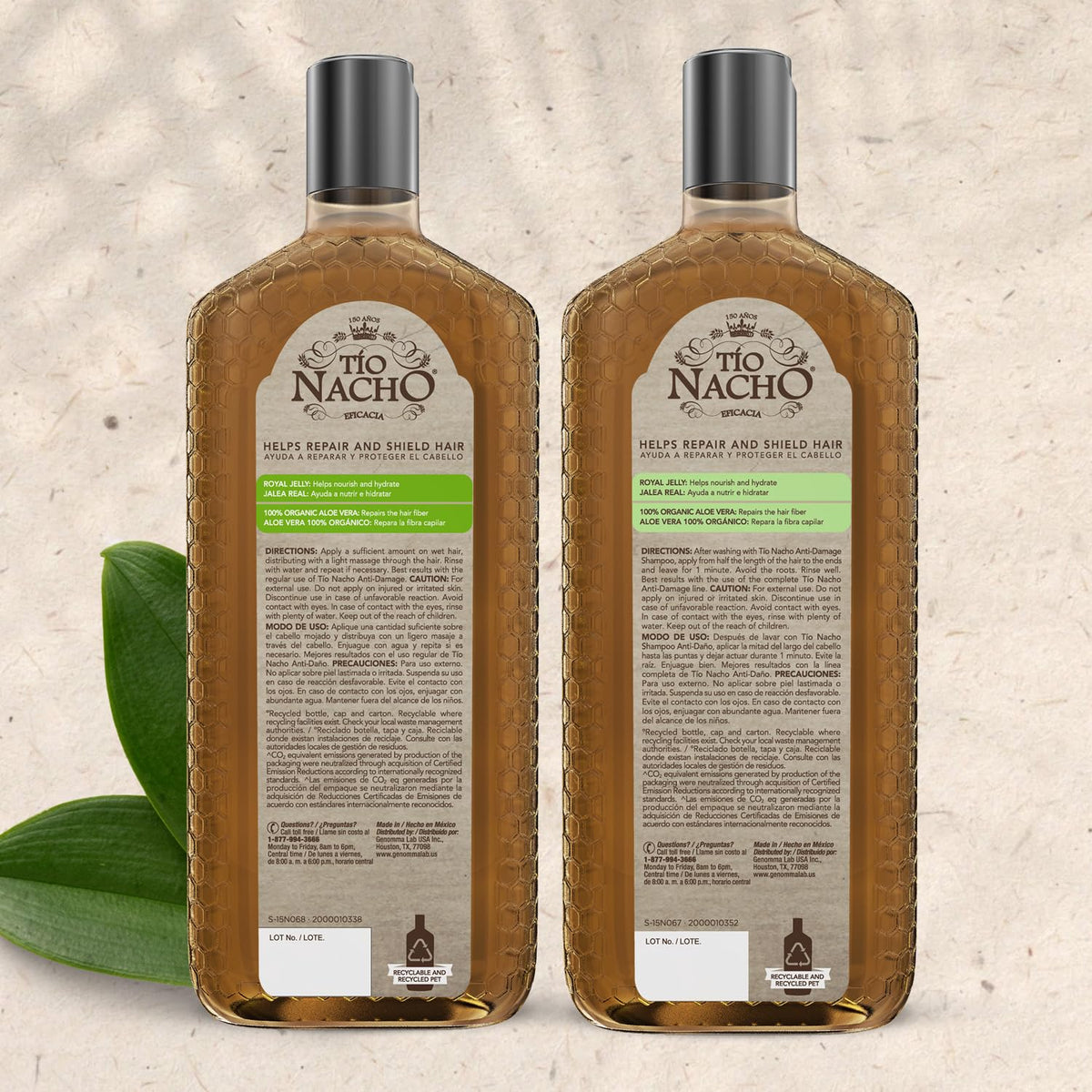 Tio Nacho conditioner application on ends demonstrating detangling and softness