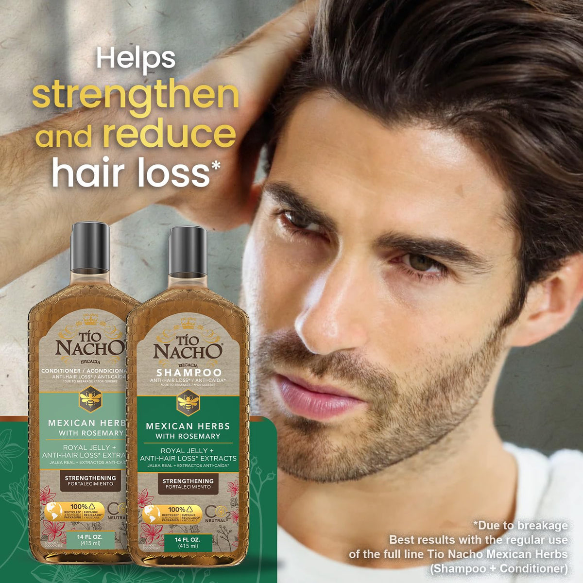 Tío Nacho conditioner pump detail highlighting creamy texture