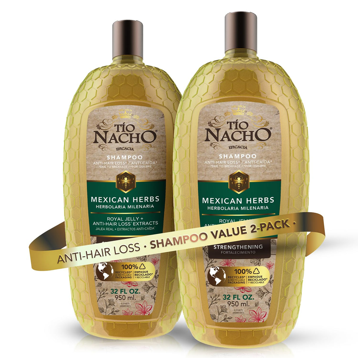 Tio Nacho front packaging 32oz showing product benefits and quantity