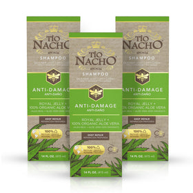 Tío Nacho front packaging showing bottle and key benefits