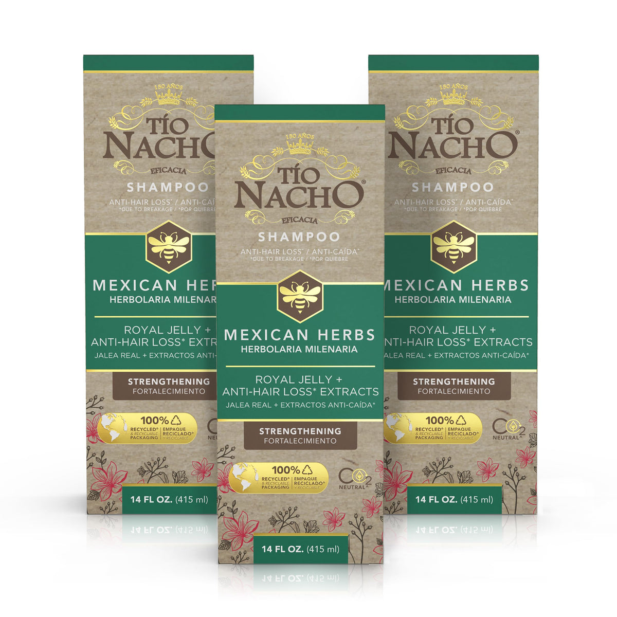 Tío Nacho front packaging showing 14 fl oz bottle benefits