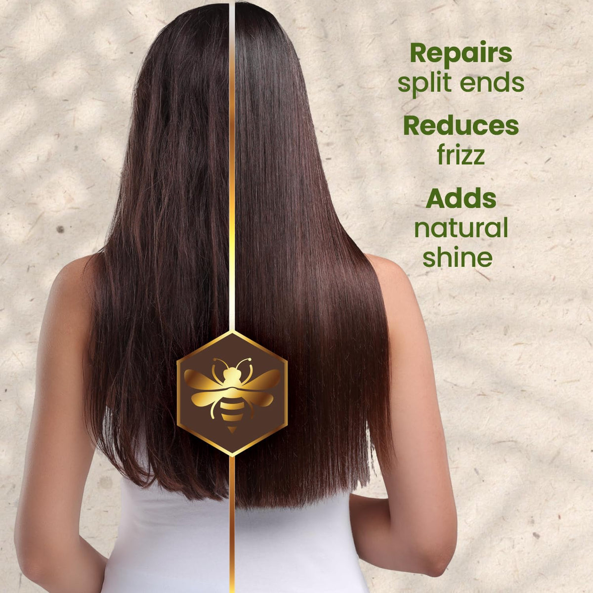 Tío Nacho ingredients display showing keratin and royal jelly benefits
